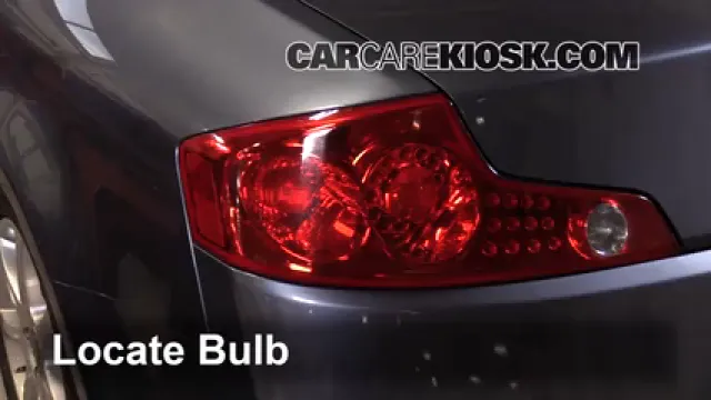 2005 Infiniti G35 3.5L V6 Coupe (2 Door) Luces Luz de freno (reemplazar foco)